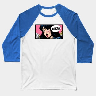 Baka! Japanese Sailor Uniform Pop Art Baseball T-Shirt